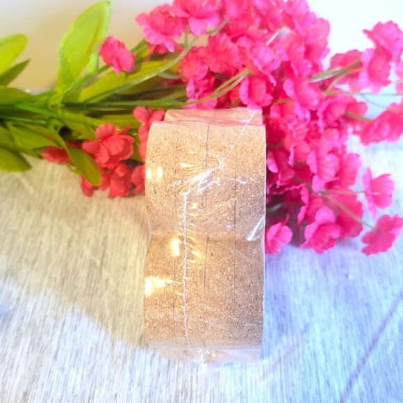 4-Piece Cork Coaster Set - Picture 2 of 2